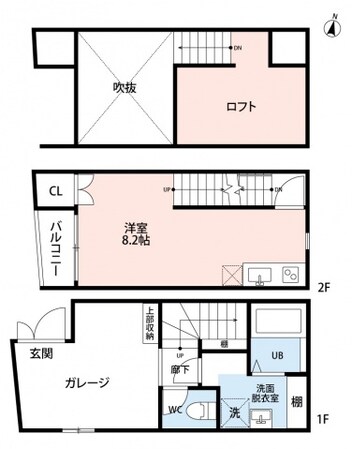 クワトロ・ヴィラ姪浜南の物件間取画像